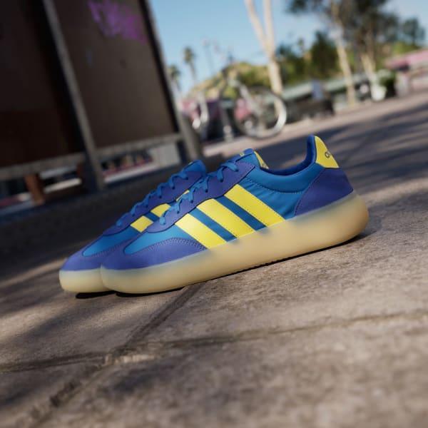 adidas Barreda Decode Men's Sportswear Shoes, Size: 12, Utility Yellow Blue Product Image