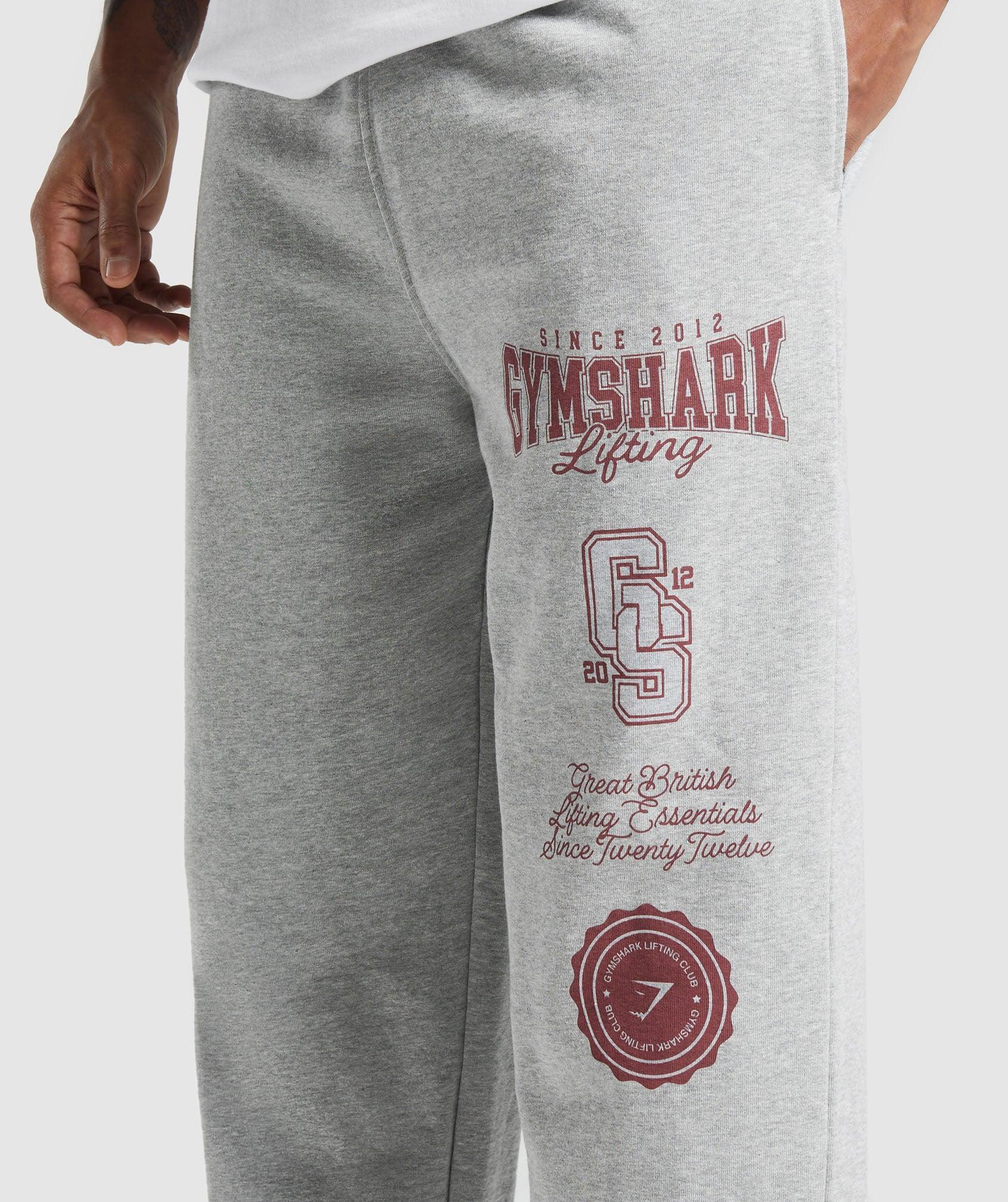 Gymshark Lifting Essentials Straight Leg Pant - Light Grey Core Marl Male Product Image