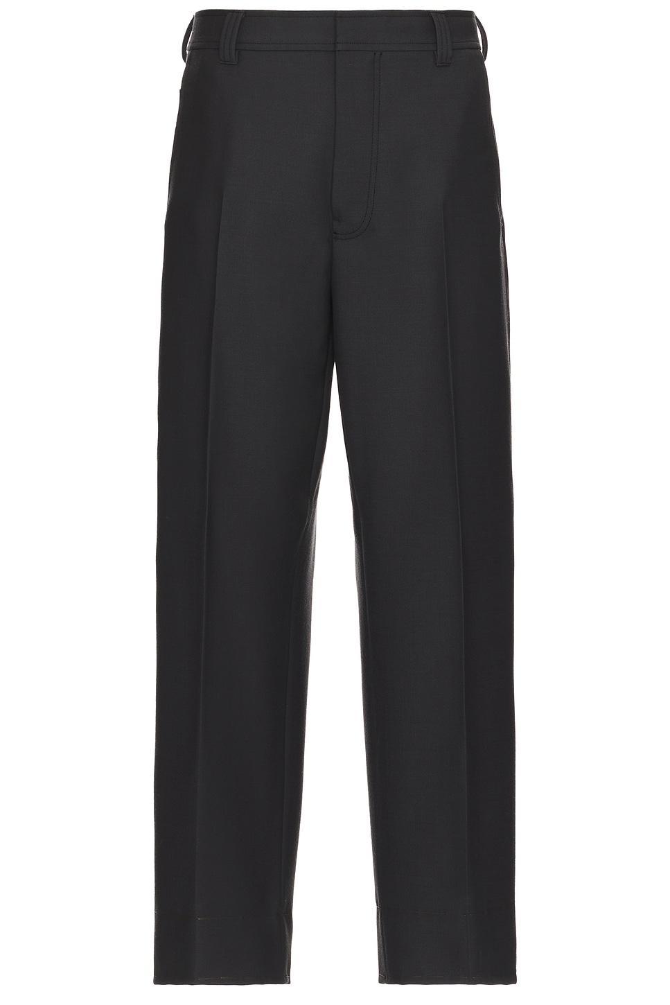 ZEGNA Flat Front 5 Pocket Wool Trousers In Medium Grey Product Image