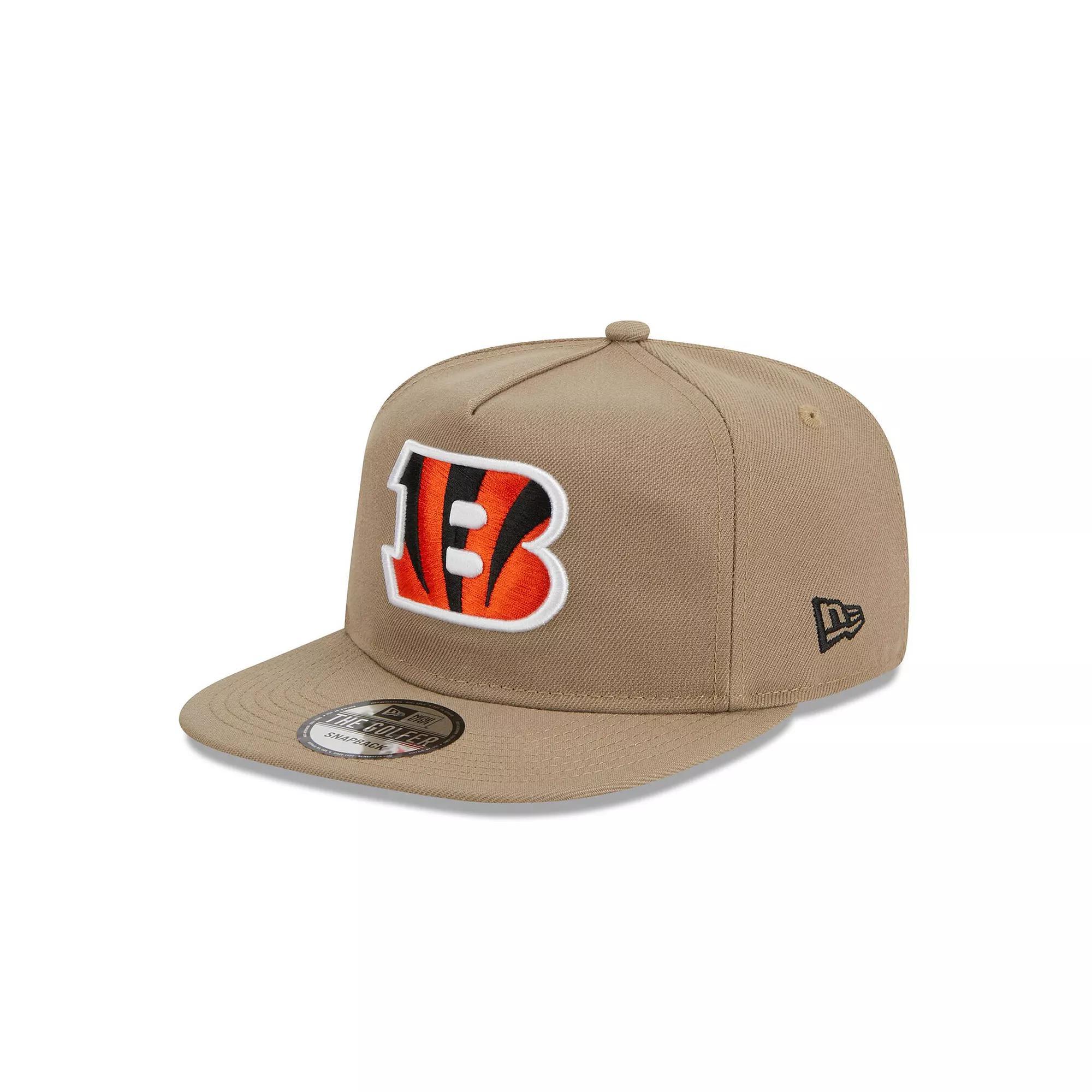 Mens New Era Tan Cincinnati Bengals Golfer Snapback Hat Product Image