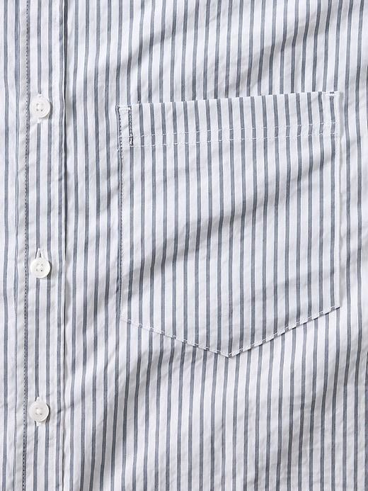 Midday Cropped Poplin Shirt Product Image