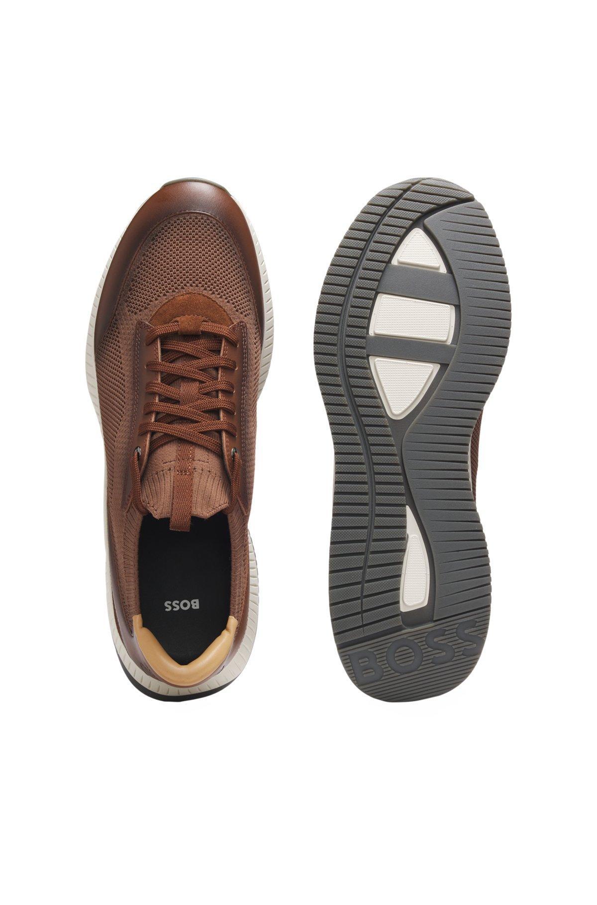 Low-top trainers with knitted uppers Product Image