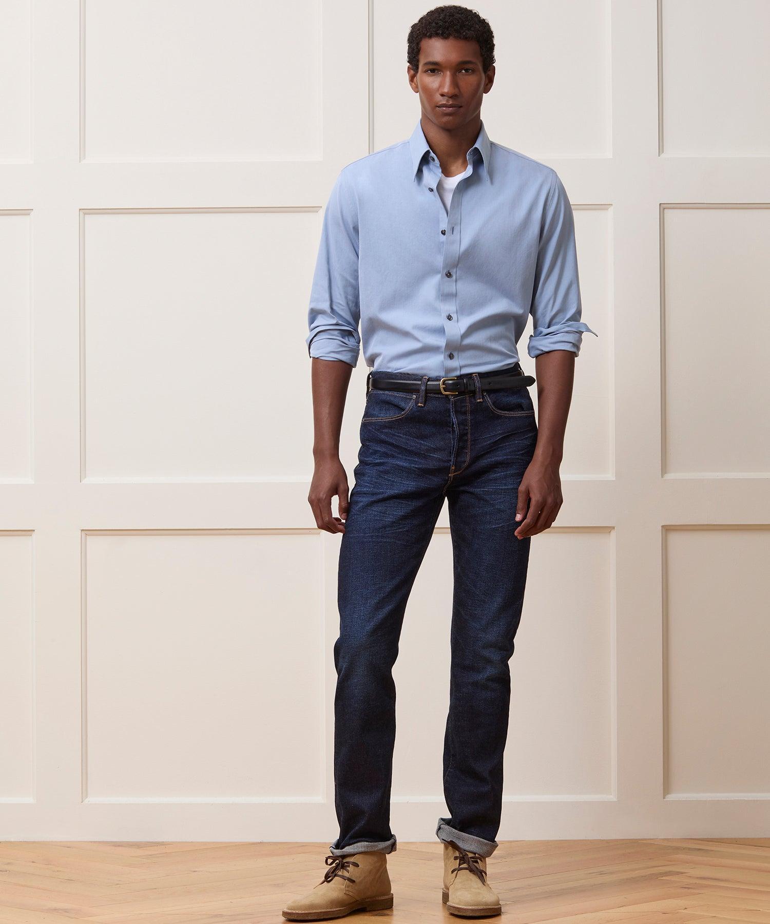 Straight Japanese Selvedge Stretch Jean Product Image