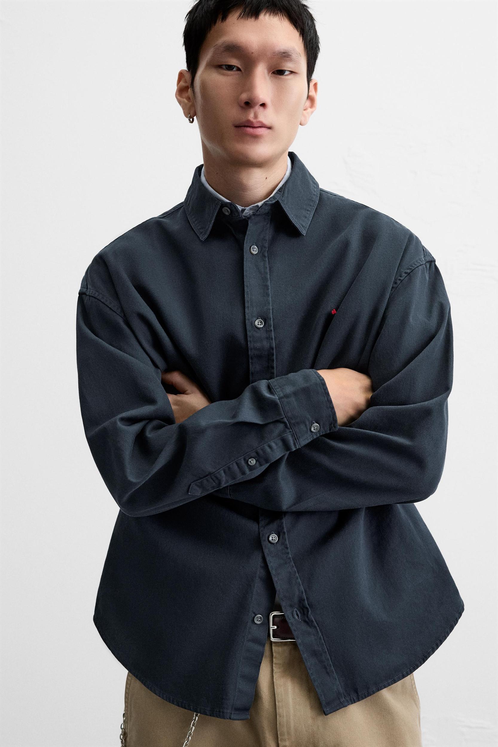 TWILL EMBROIDERY SHIRT Product Image