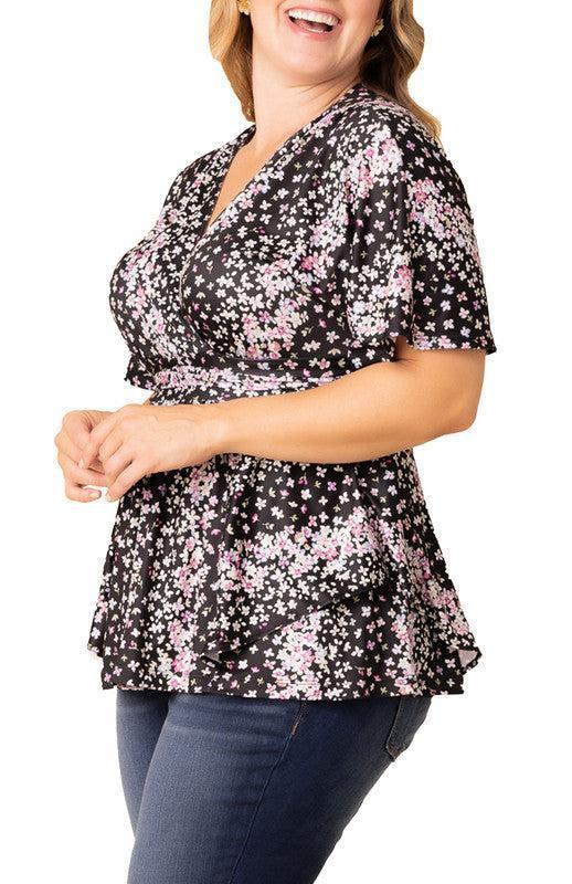 Nightshade Floral Falls Encore Print Top - Plus Product Image