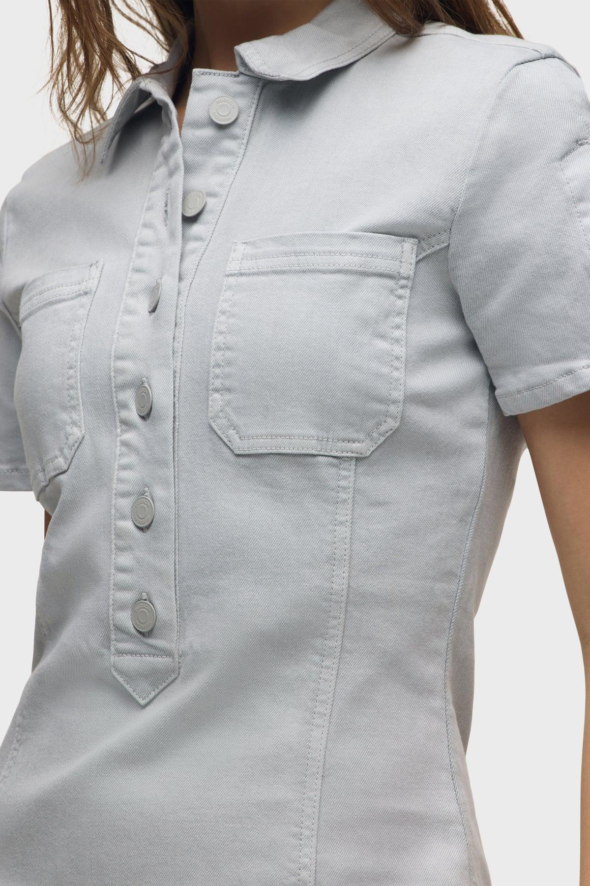 Denim Mini Dress Female Product Image