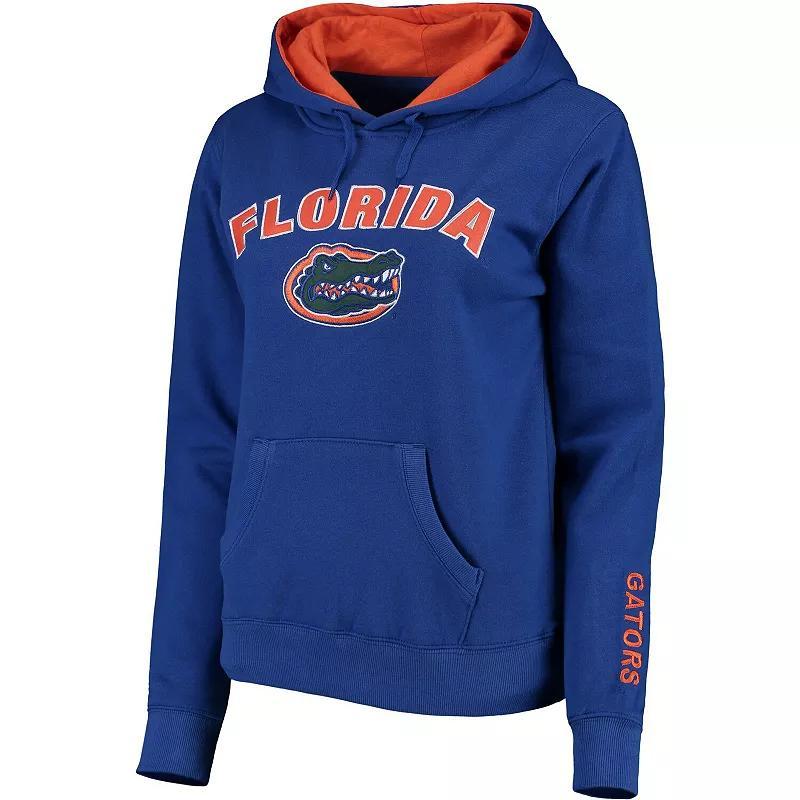 Womens Royal Florida Gators Arch & Logo 1 Pullover Hoodie Product Image