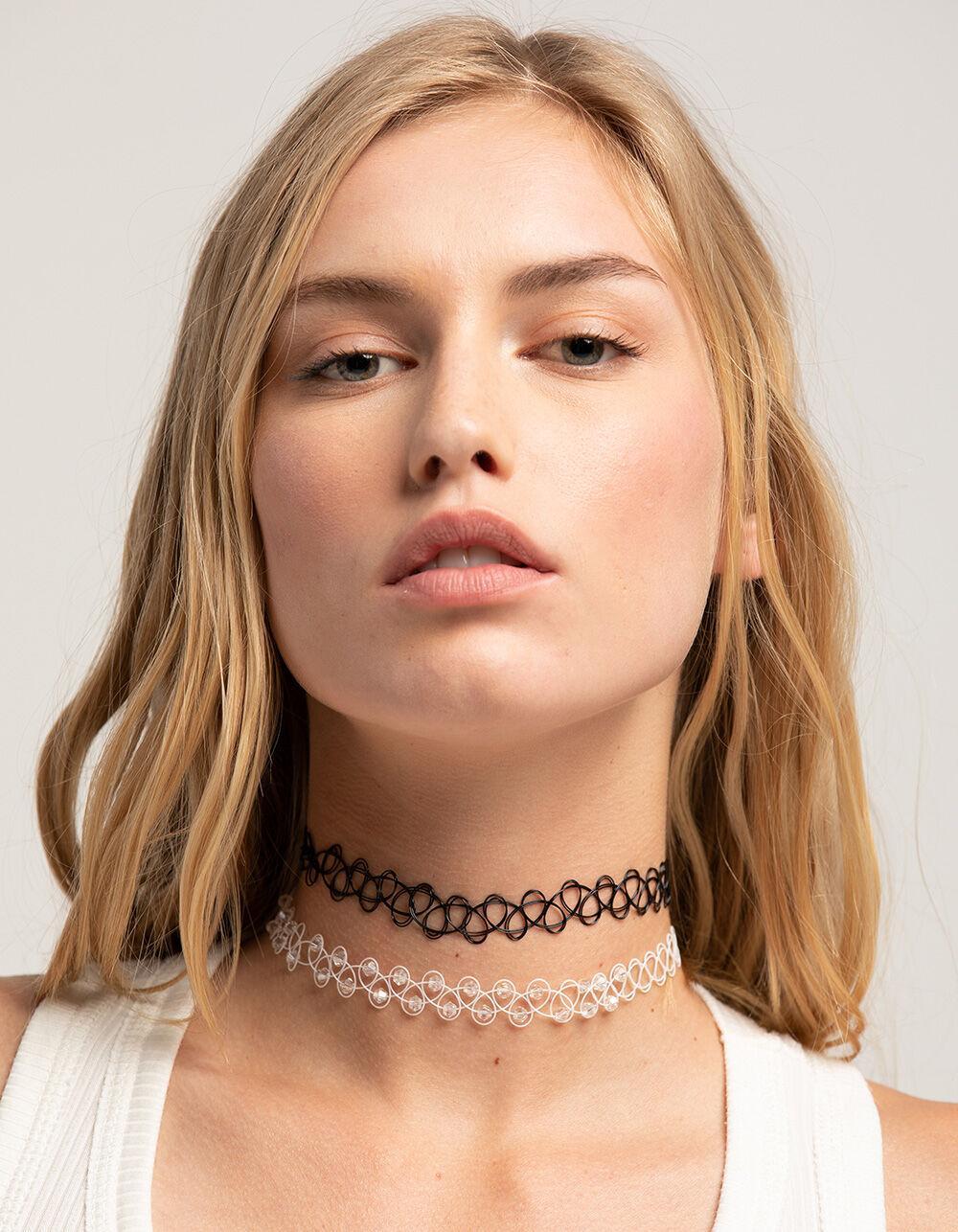 FULL TILT 4 Pack Choker Necklace Set - MULTI Product Image