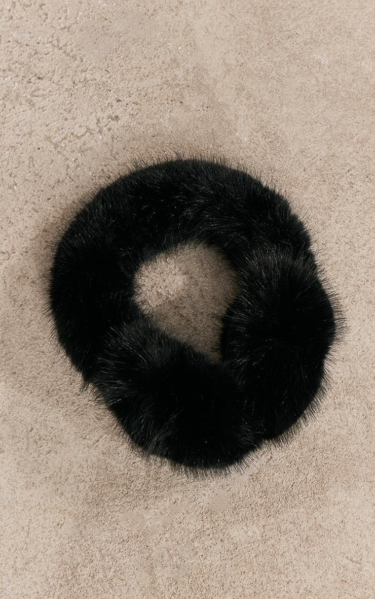 Black Fluffy Ear Muffs Product Image