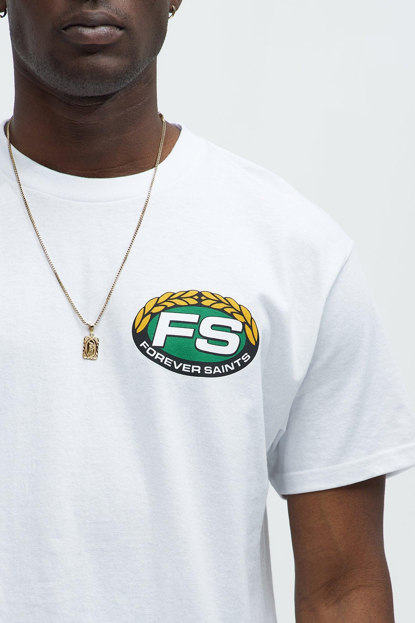 Forever Saints Classics Short Sleeve Tee - White Product Image