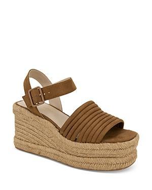 Kenneth Cole Womens Shelby Ankle Strap Espadrille Platform Sandals Product Image