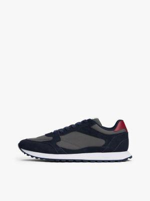 Mixed-Texture Suede Sneaker Product Image