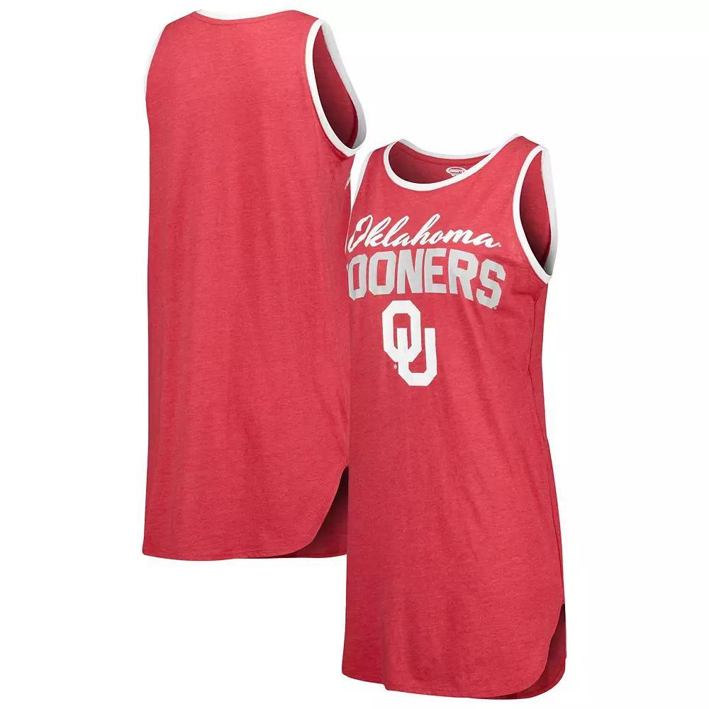 Women's Concepts Sport Crimson Oklahoma Sooners Tank Top Nightshirt, Size: XL, Red Product Image