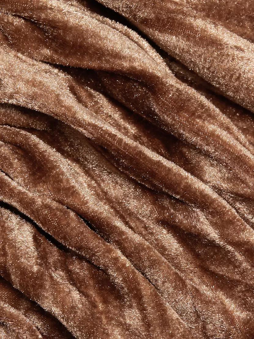 Hayley Ruched Velvet Dress Product Image