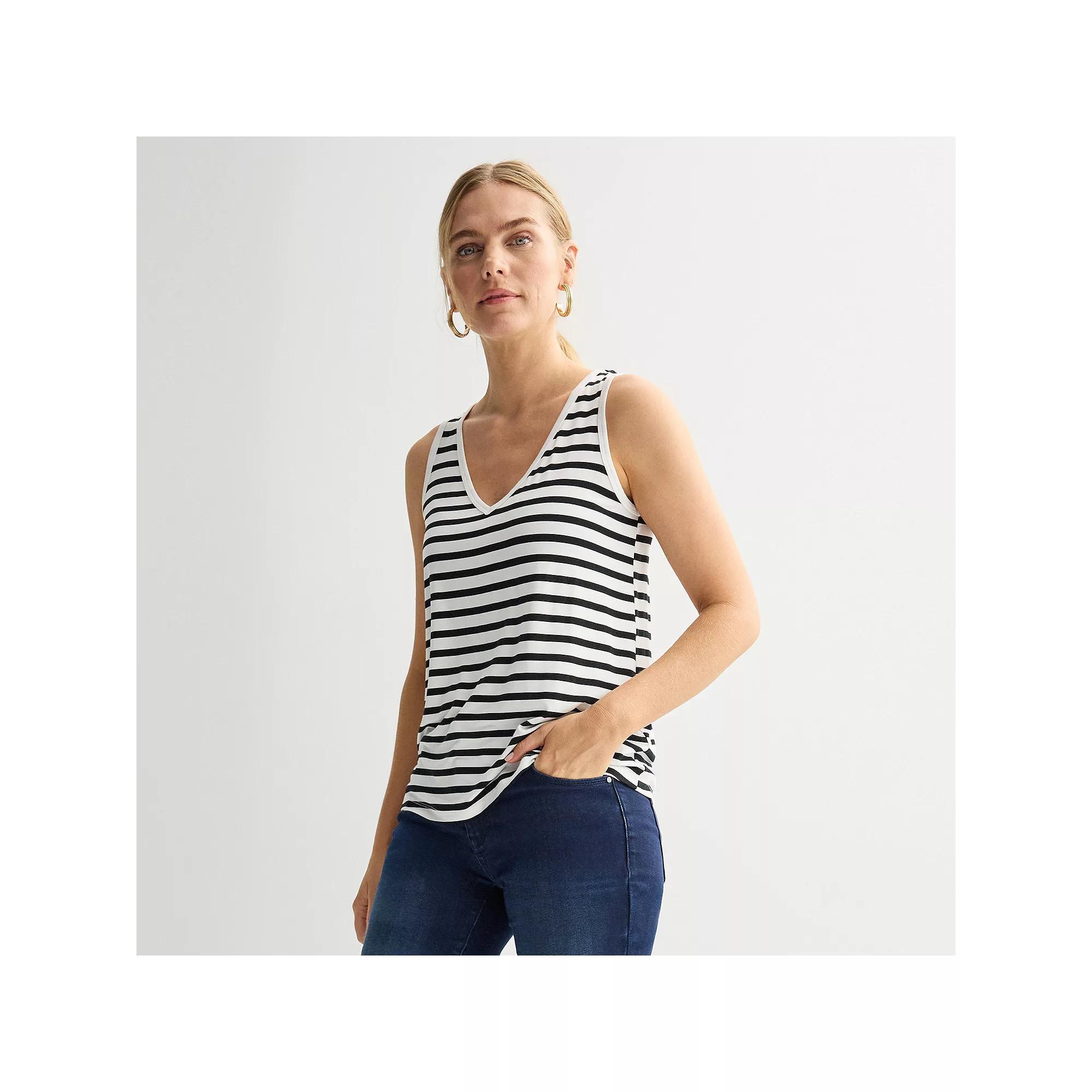 Womens Nine West Easy V-Neck Tank Top Product Image