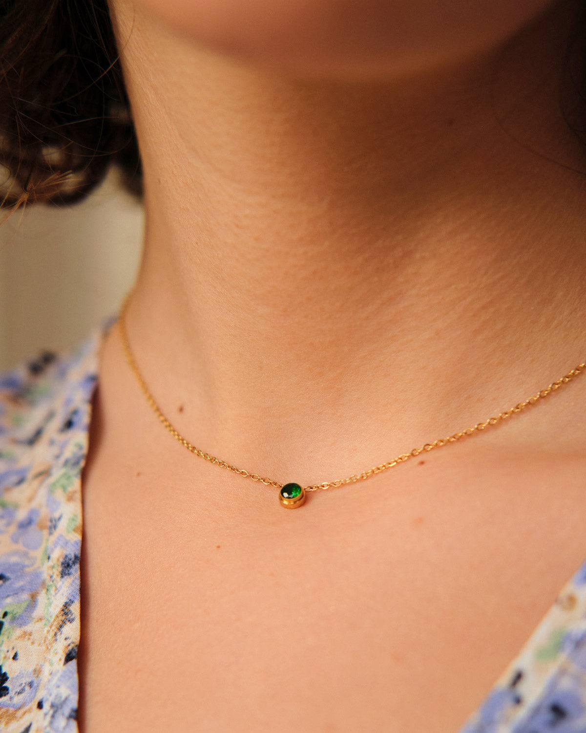 The Minimalist Round Pendant Necklace Female Product Image