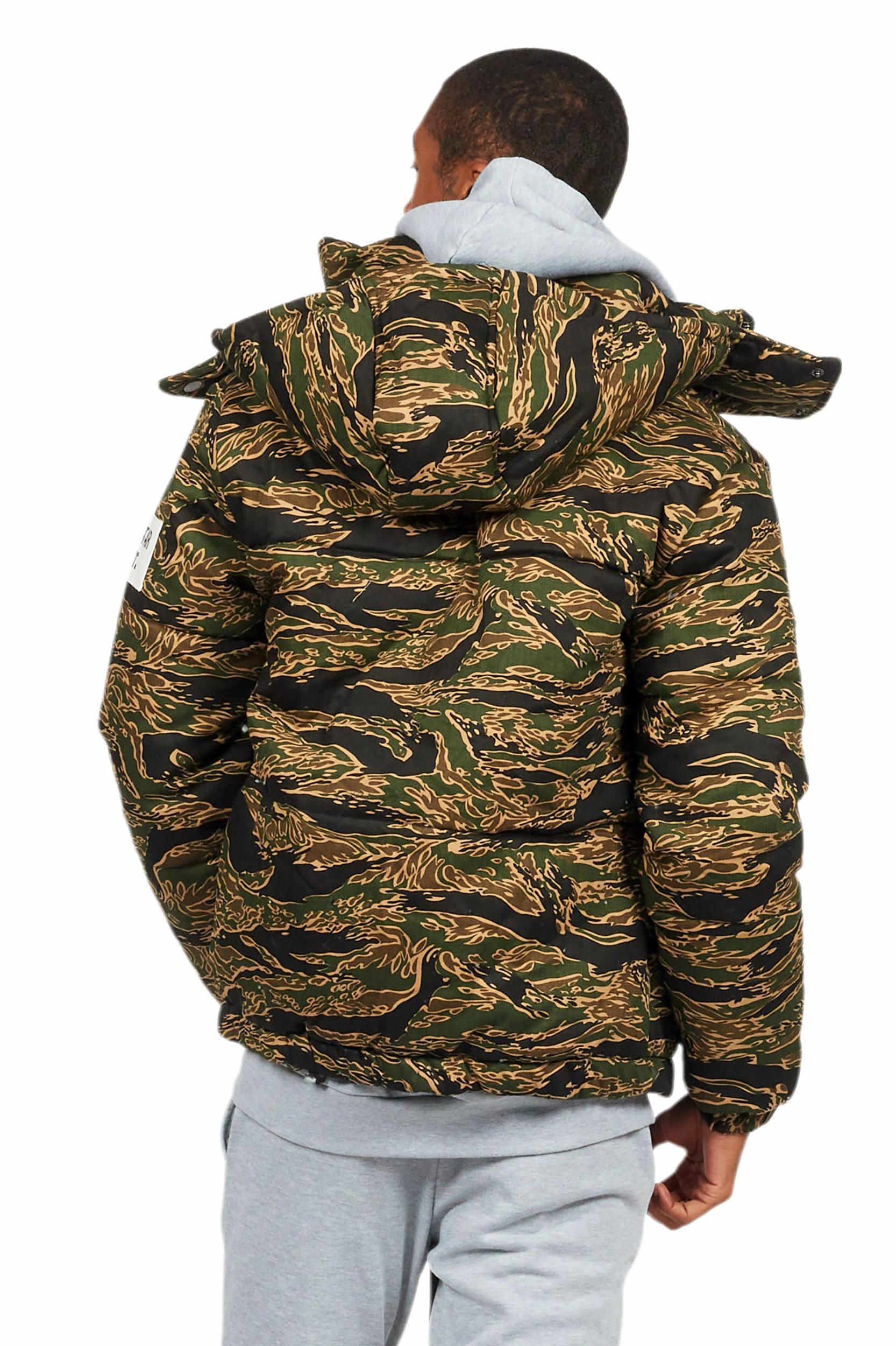 Bevis Camo Puffer Jacket Male Product Image