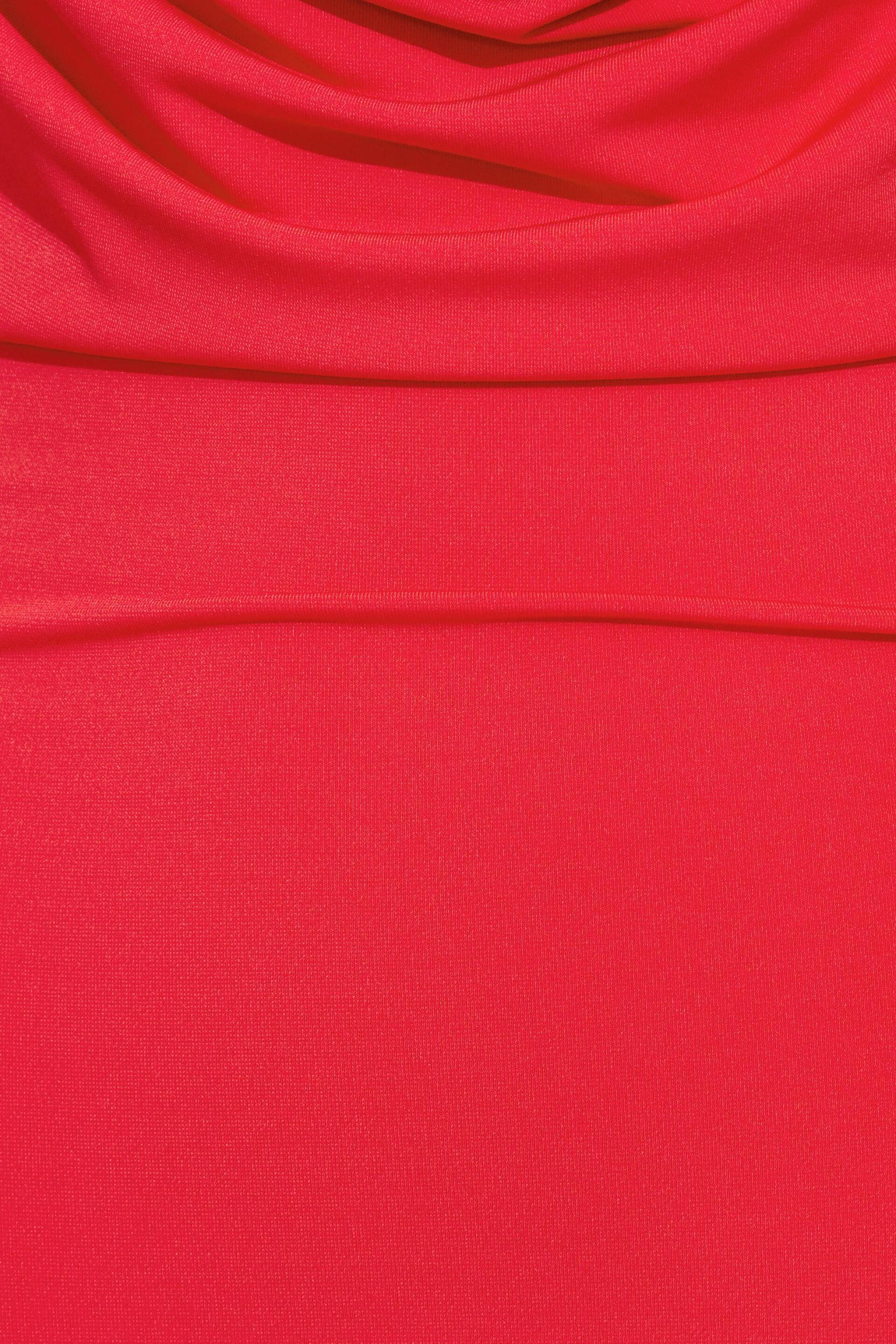 Deep Plunge Cowl Neck Mini Dress Product Image