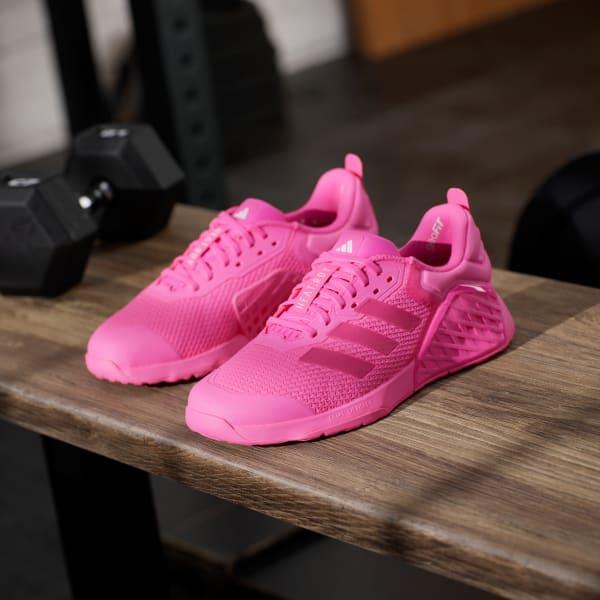 adidas Dropset 3 strength training shoes Lucid Pink 5 Womens Product Image