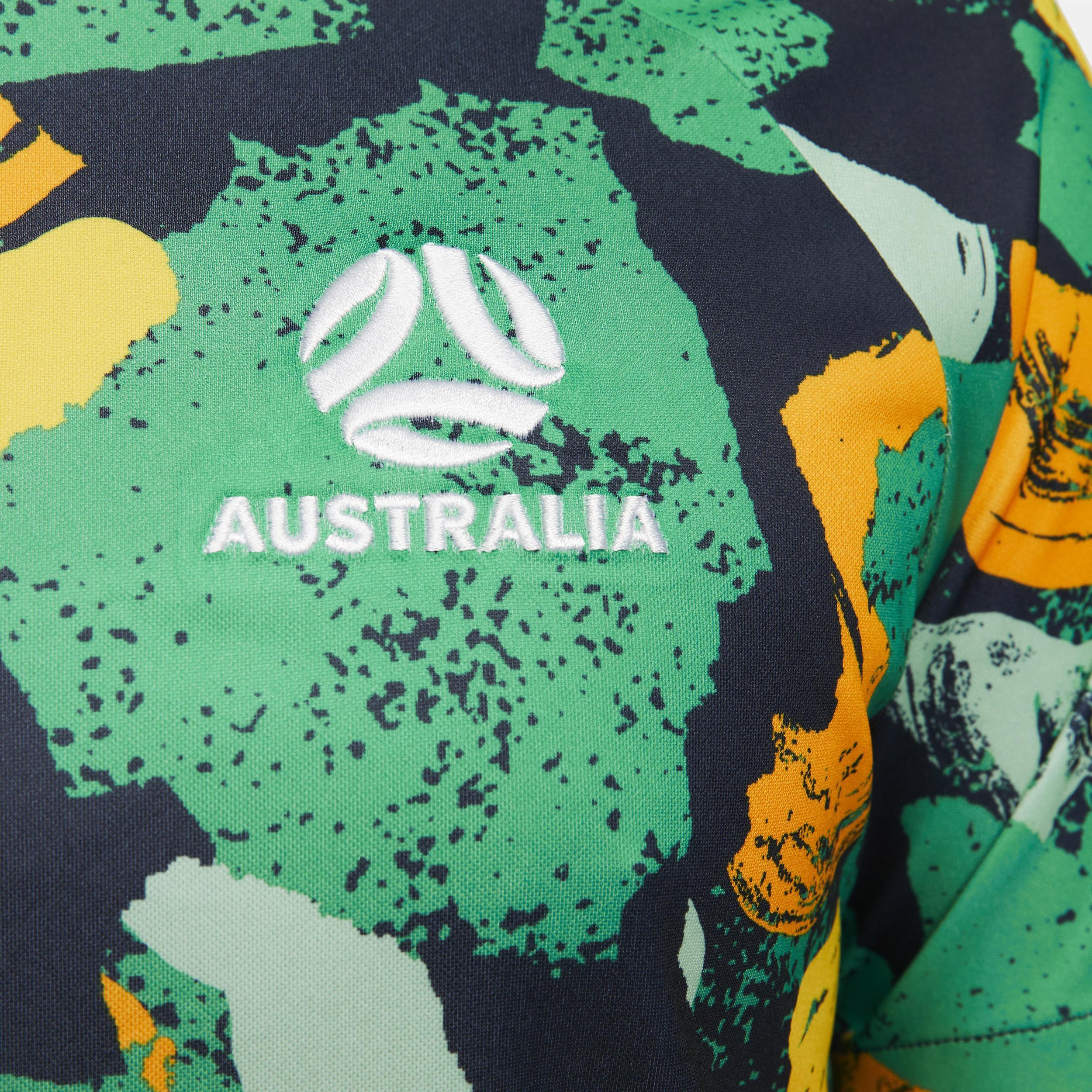 Mens Nike Green, Yellow Australia National Team 2022/23 Pre-Match Top - Green, Yellow Product Image
