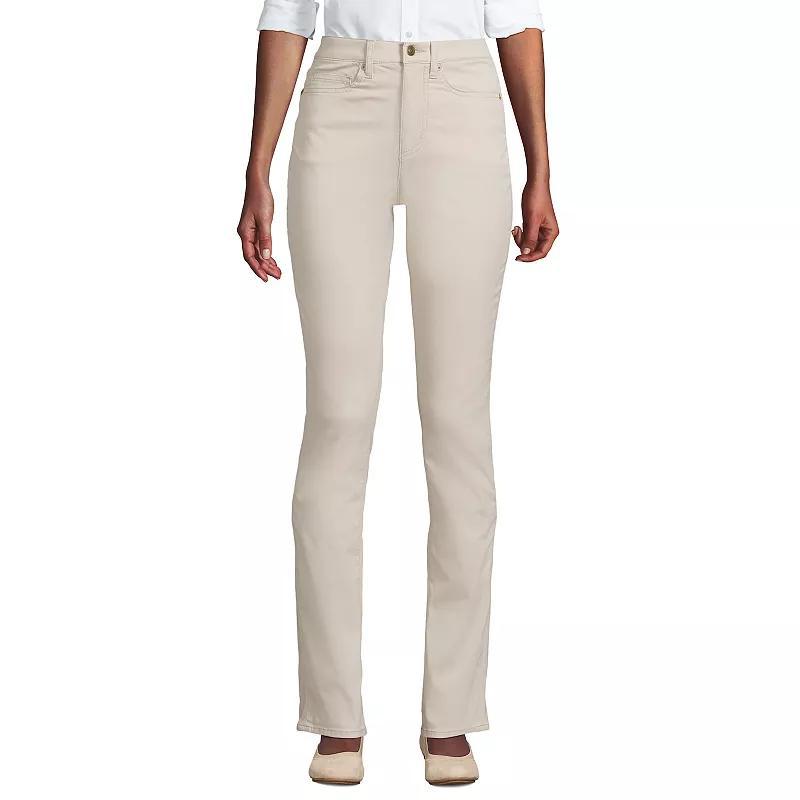 Women's Lands' End High Rise Chino Slim Leg Pants, Size: 12, Wood Lily Product Image