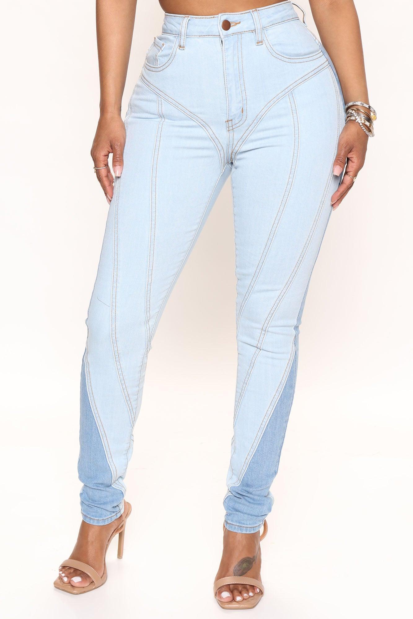 Step Aside High Rise Skinny Jeans - Dark/Combo Product Image
