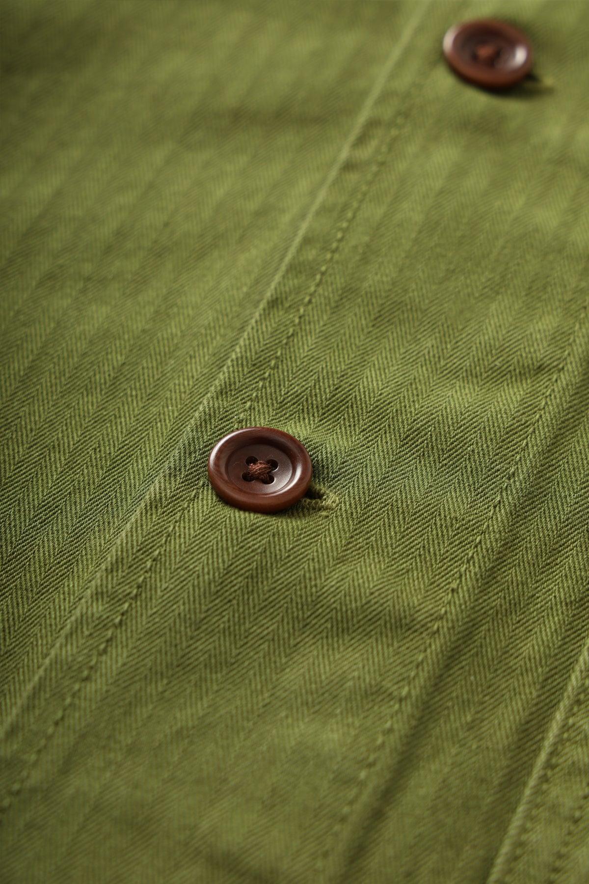 Service Works - Herringbone Front Of House Jacket - Pesto Product Image