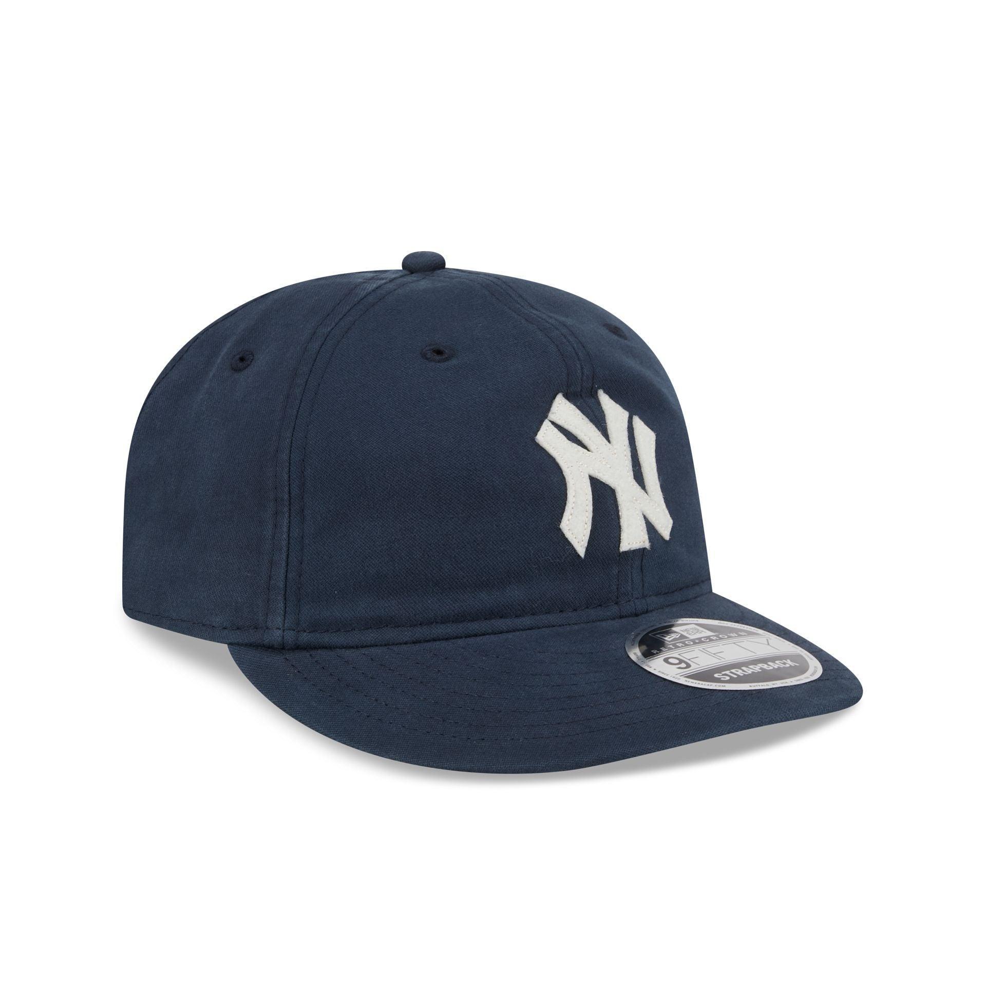 New York Yankees Canvas Felt Retro Crown 9FIFTY Adjustable Hat Male Product Image