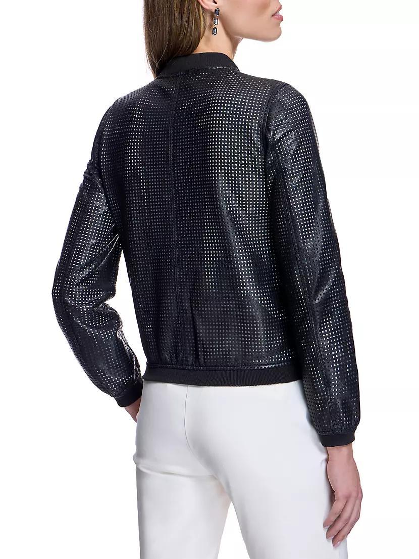 Perforated Leather Jacket Product Image
