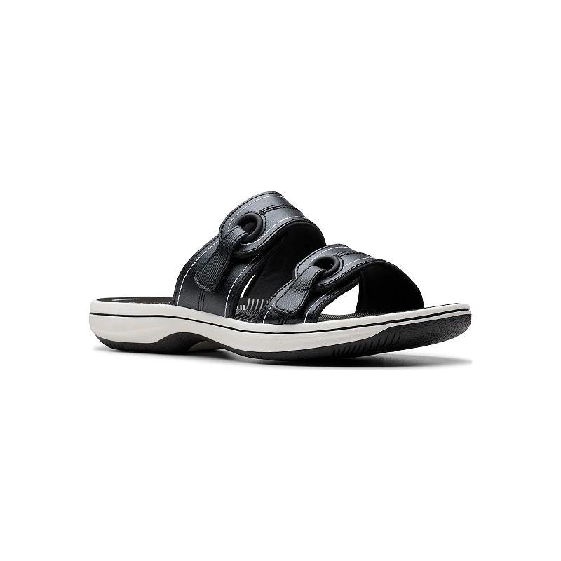 Clarks® Breeze Maye Cloudstepper Women's Flip Flop Sandals, Size: 12, Black Product Image