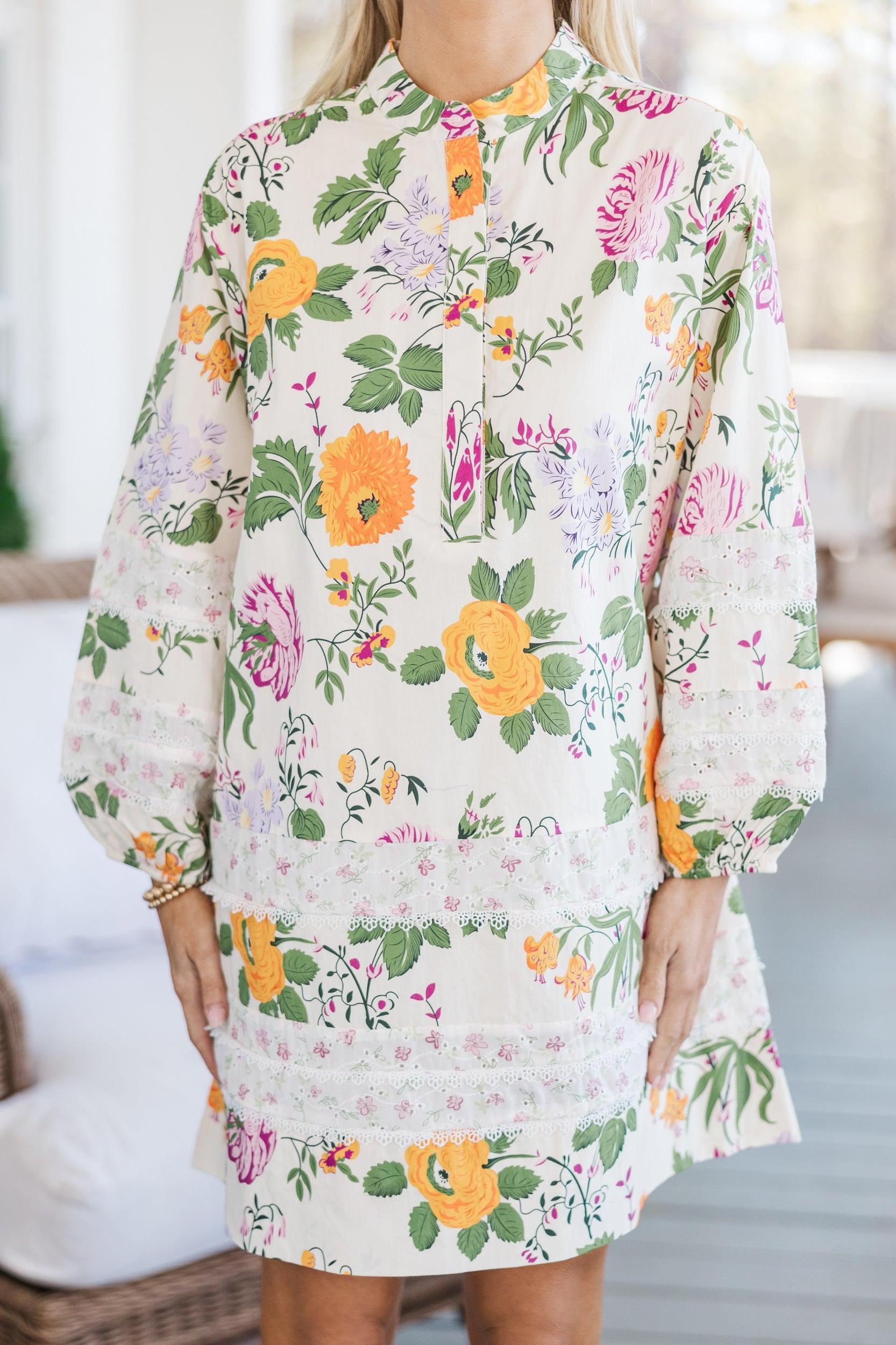 All In A Dream Cream Floral Dress Female Product Image