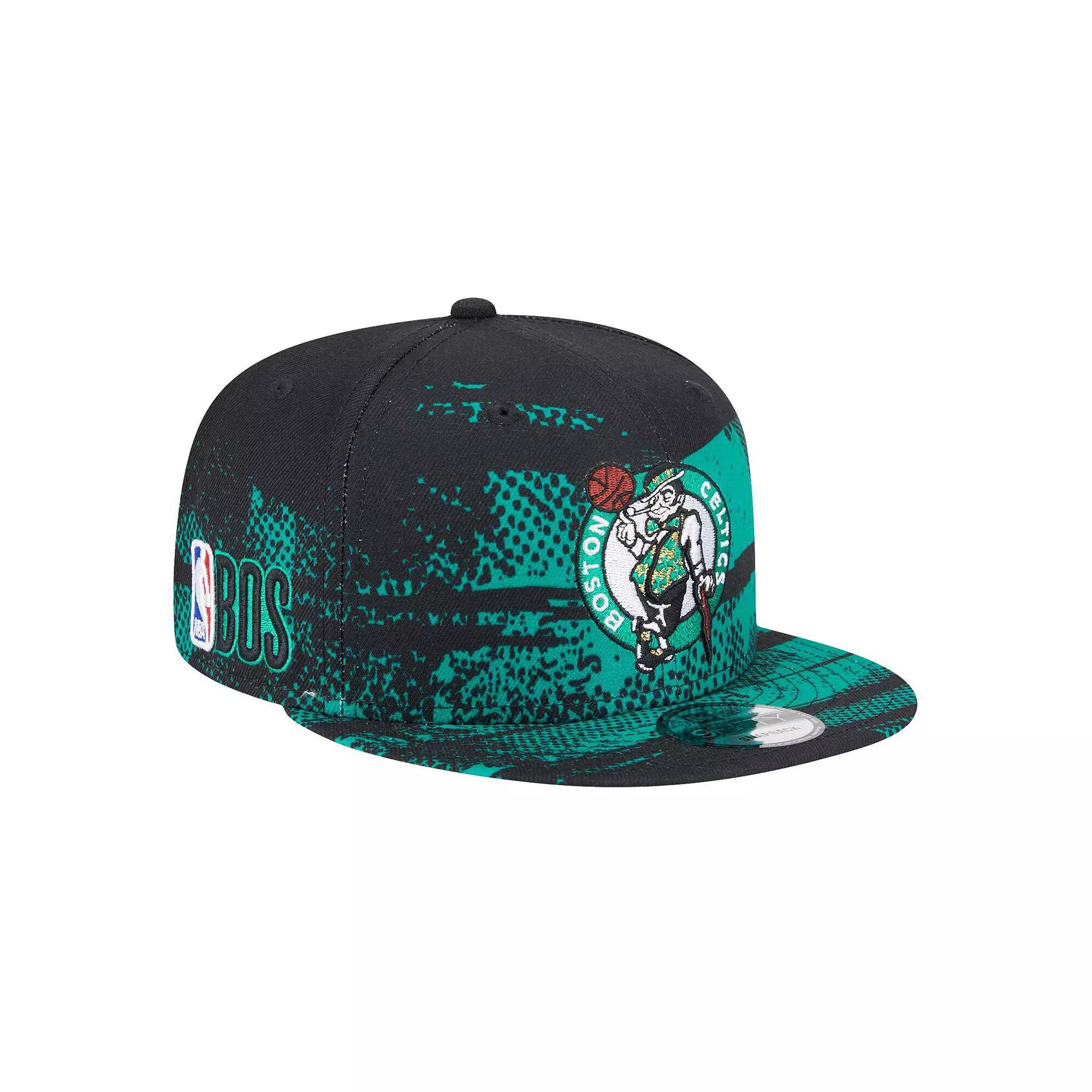 Men's New Era Black Boston Celtics Tip-Off 9FIFTY Snapback Hat Product Image