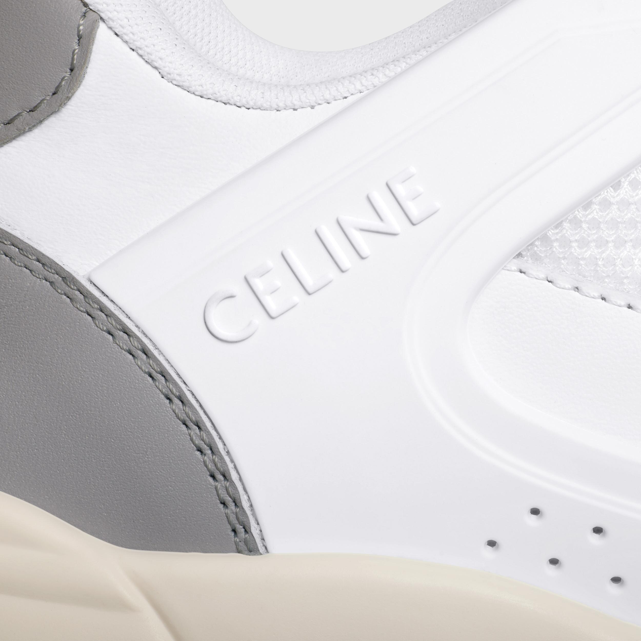 CELINE TRAINER CT-09 LOW LACE-UP SNEAKER IN CALFSKIN AND MESH Product Image
