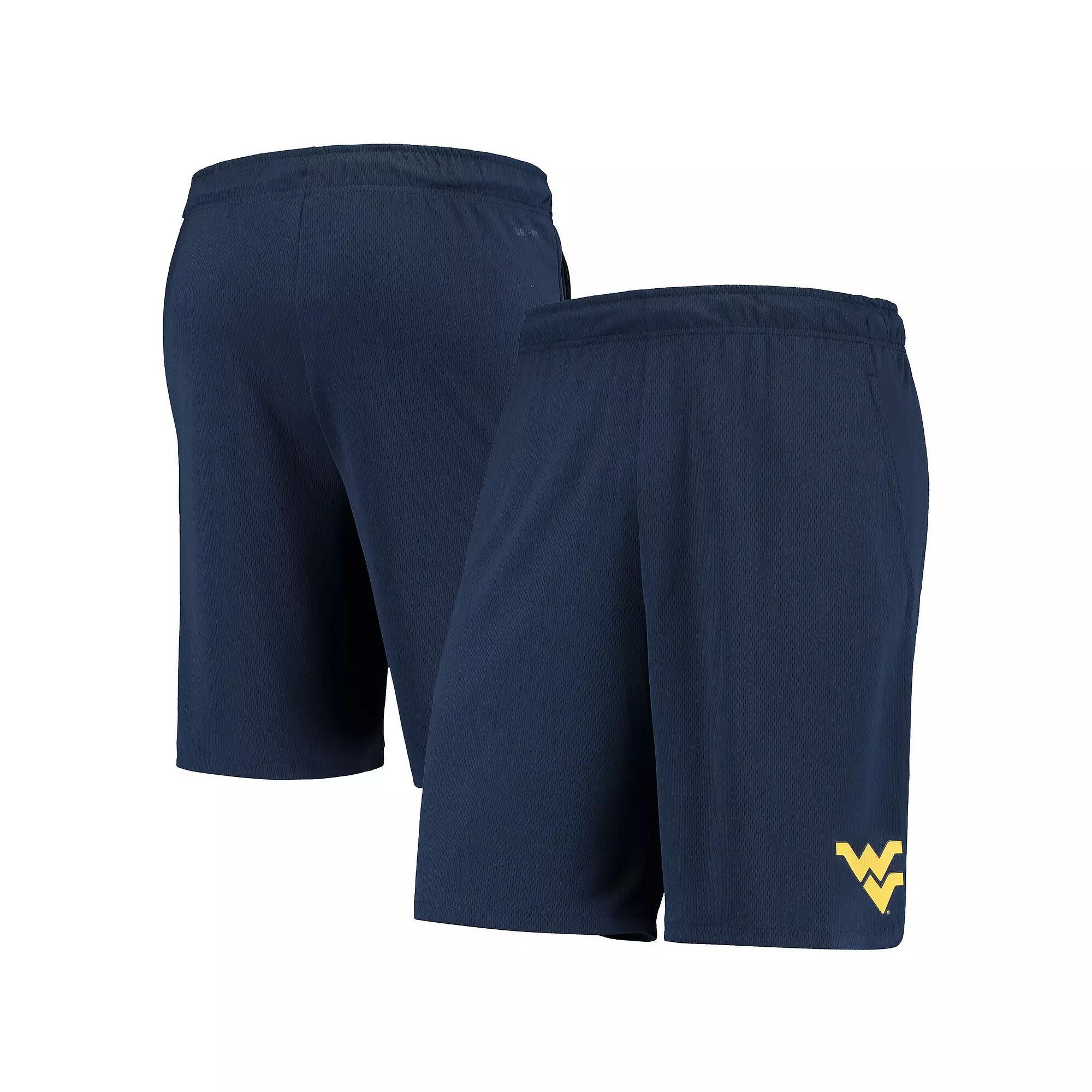 Men's Nike Navy West Virginia Mountaineers Hype Performance Shorts, Size: Small, Blue Product Image