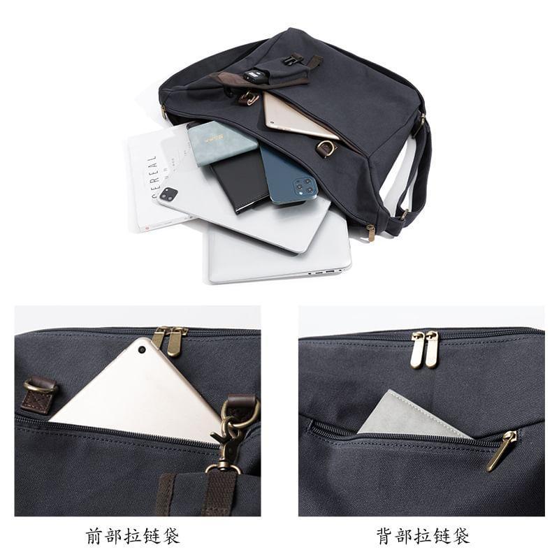 Buckled Canvas Crossbody Bag Product Image