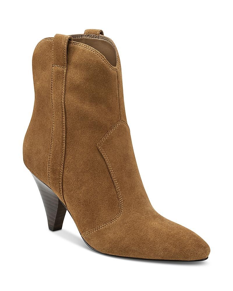 Womens Carissa 62MM Suede Tapered-Heel Ankle Boots Product Image