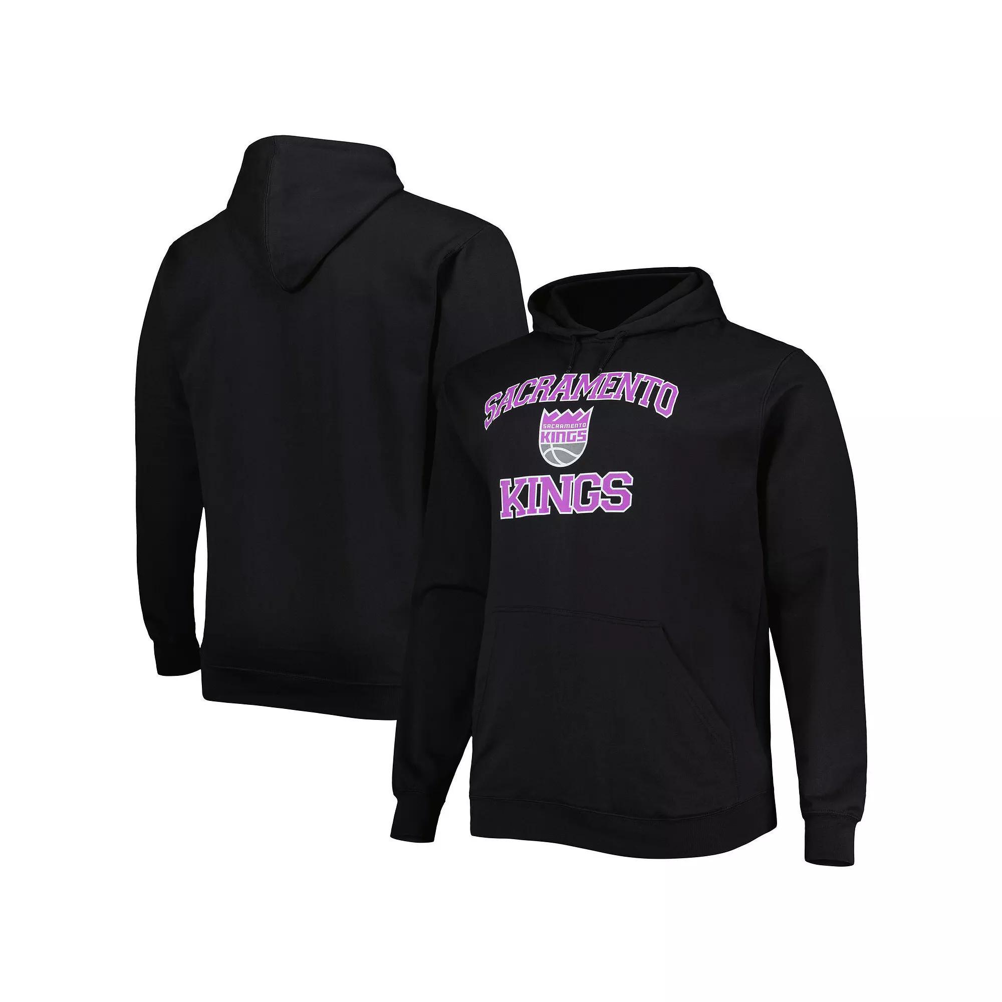 Men's Black Sacramento Kings Big & Tall Heart & Soul Pullover Hoodie, Size: 3XB, Kng Black Product Image