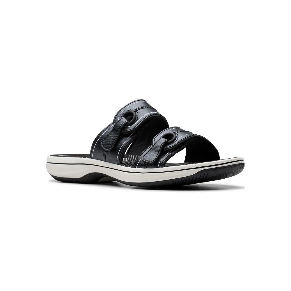 Clarks® Breeze Maye Cloudstepper Women's Flip Flop Sandals, Size: 12, Black Product Image