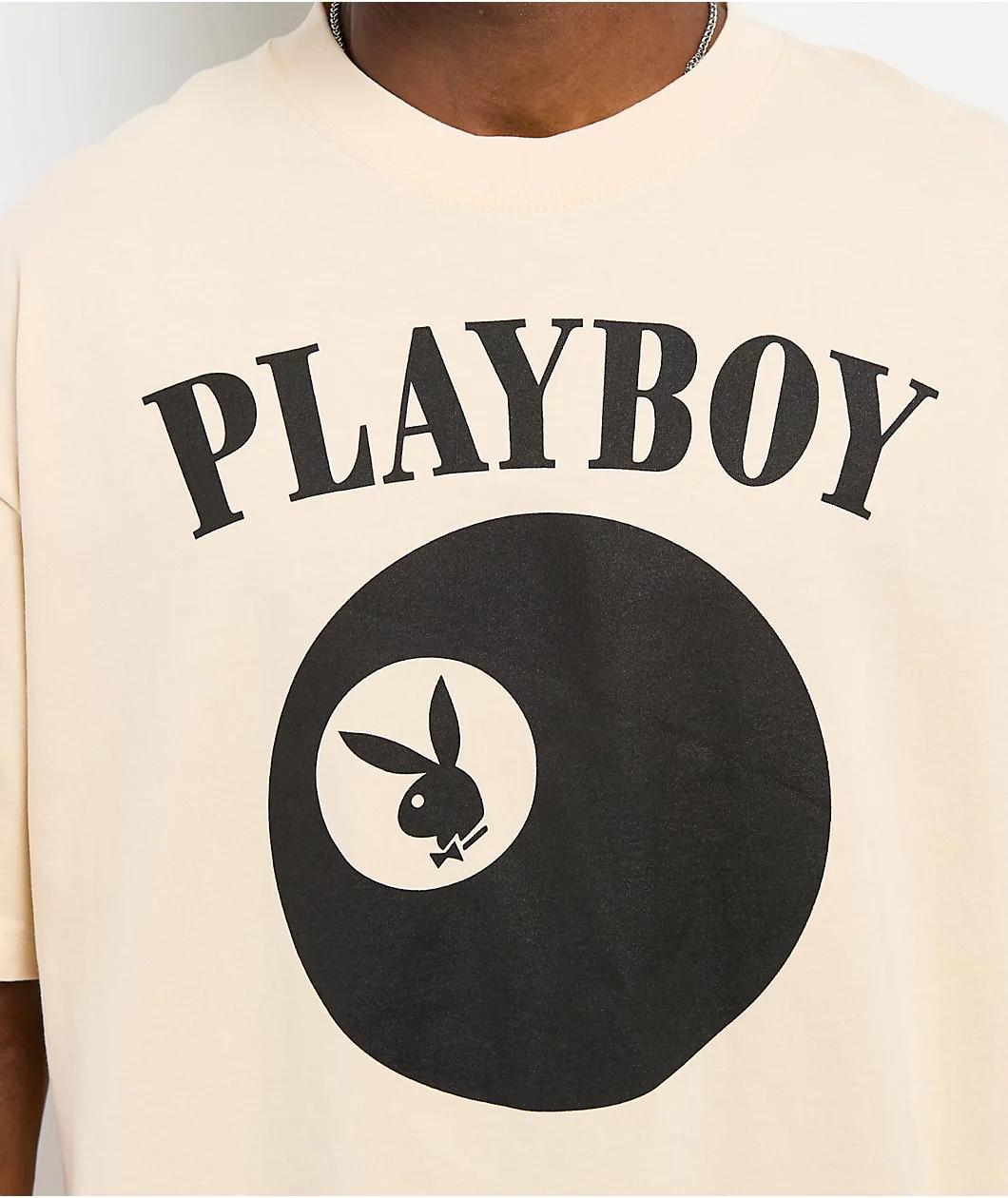 Color Bars x Playboy Billiards Natural T-Shirt Product Image
