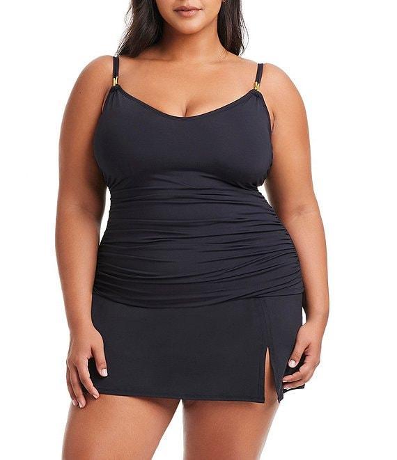Bleu Rod Beattie Plus Size Kore High Waisted Swim Skirt Product Image
