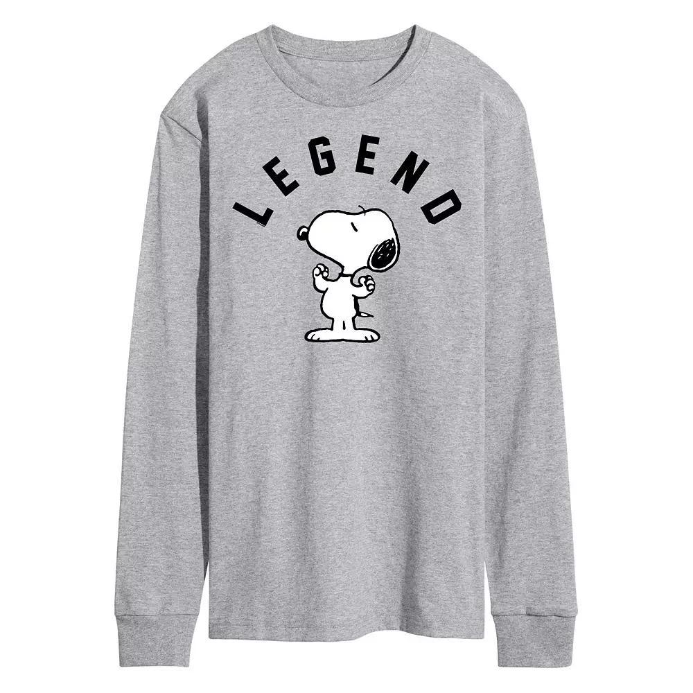 Mens Peanuts Legend Long Sleeve Graphic Tee Product Image