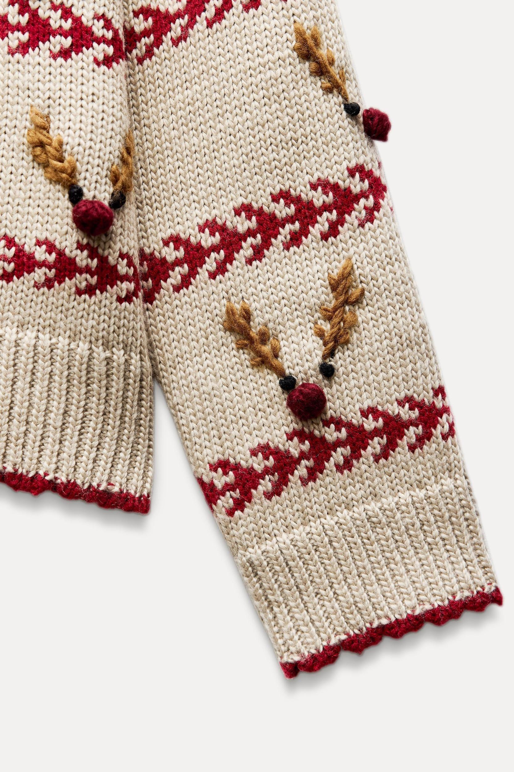 REINDEER KNIT SWEATER Product Image