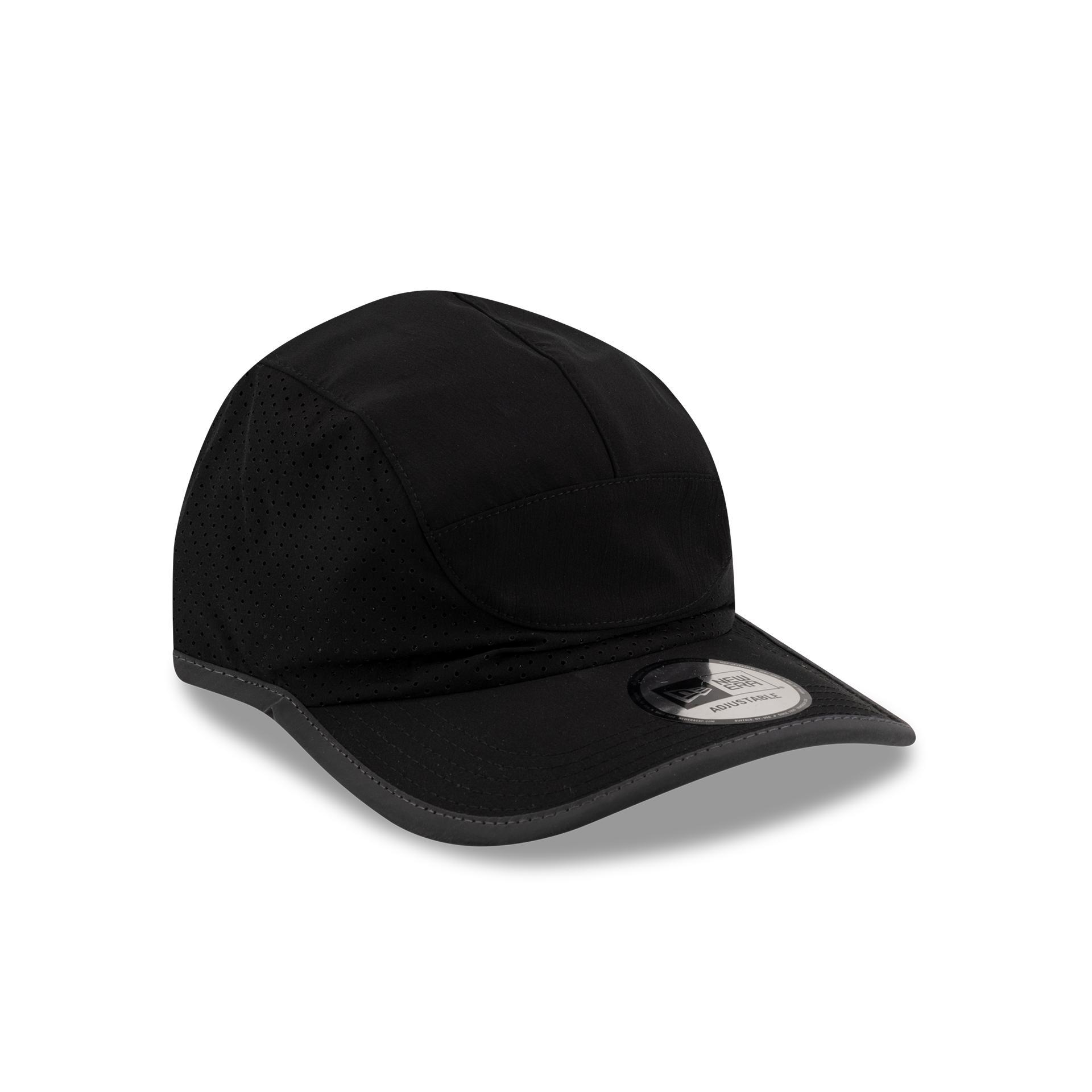New Era Branded Train Performance Black Runner Hat Male Product Image