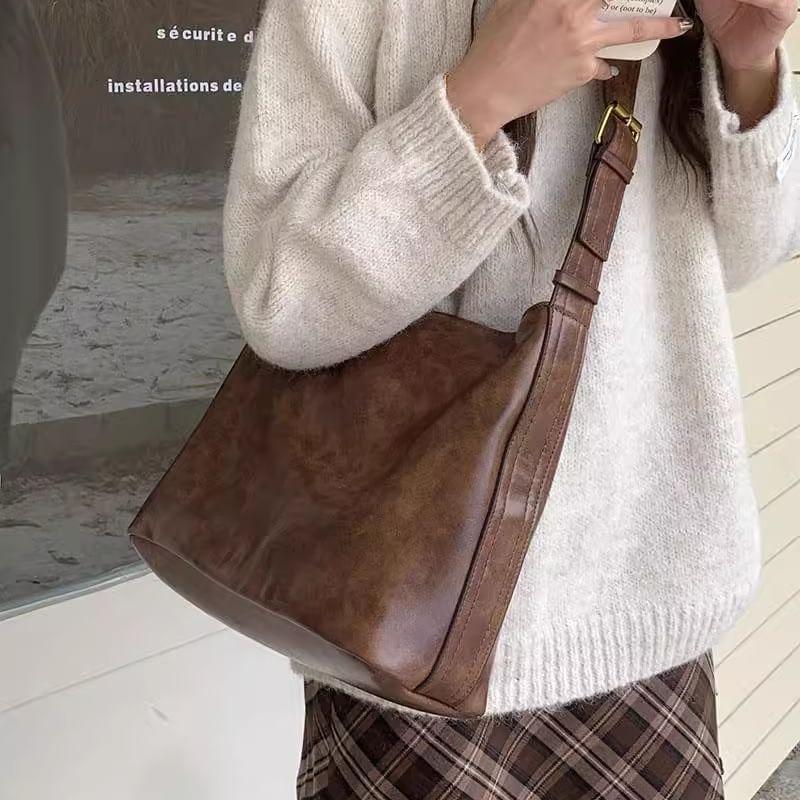 Faux Leather Tote Bag Product Image