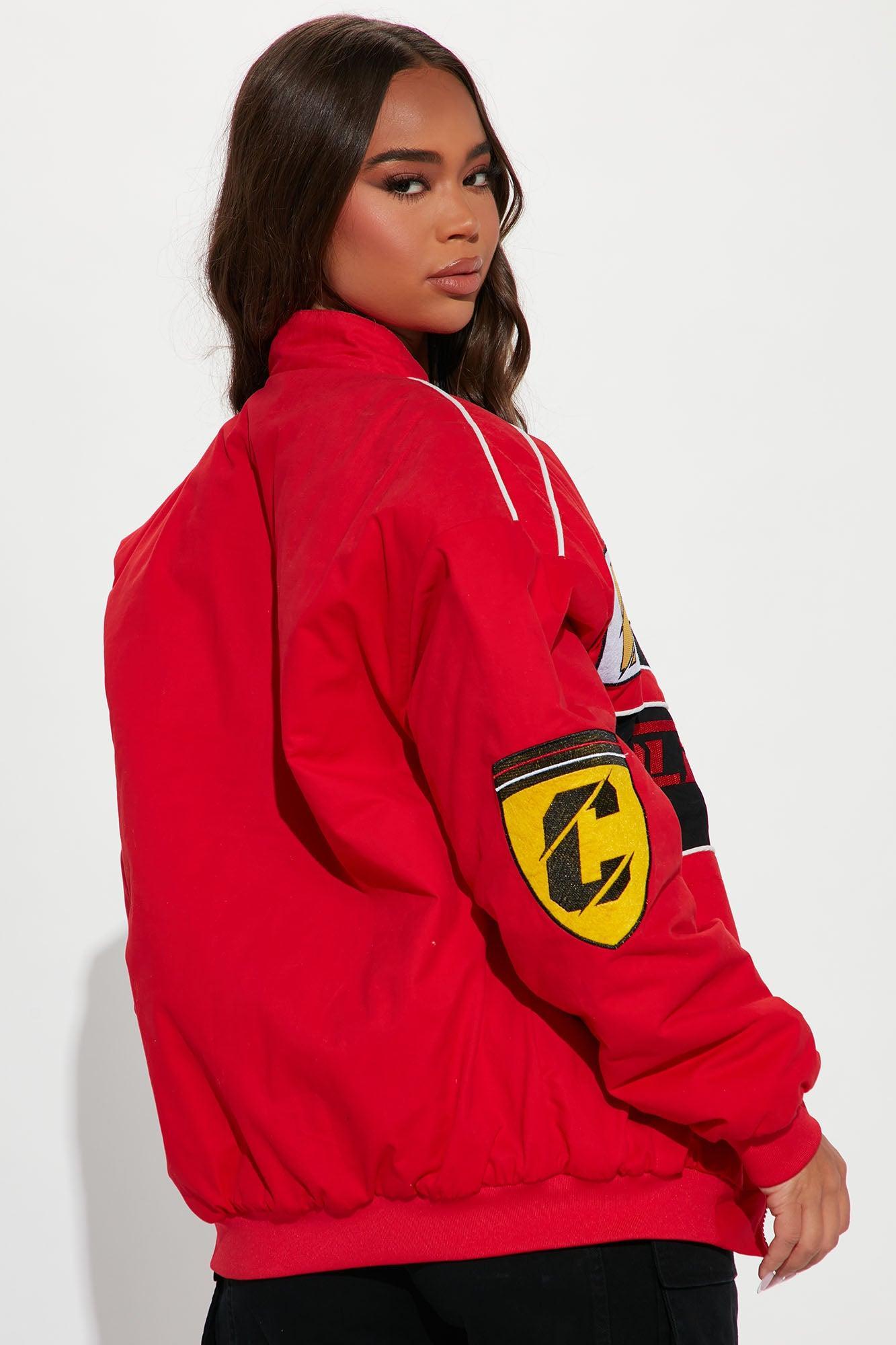 Racing Cali Bomber Jacket - Red Product Image