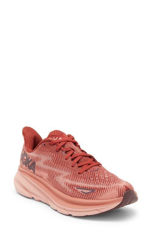 Hoka Mens Clifton 9 Running Sneakers in Navy Blue Product Image