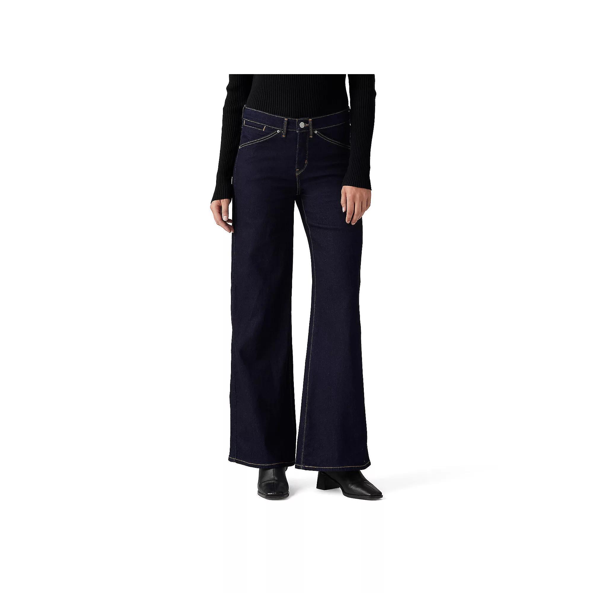 Women's Levi's® 318 Shaping Wide-Leg Jeans, Size: 26(US 2)Medium, Darkest Product Image