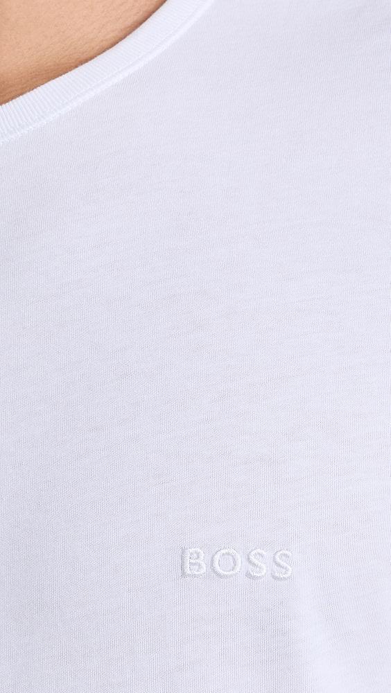 BOSS Logo Embroidered Cotton Tee 3 Pack | Shopbop Product Image