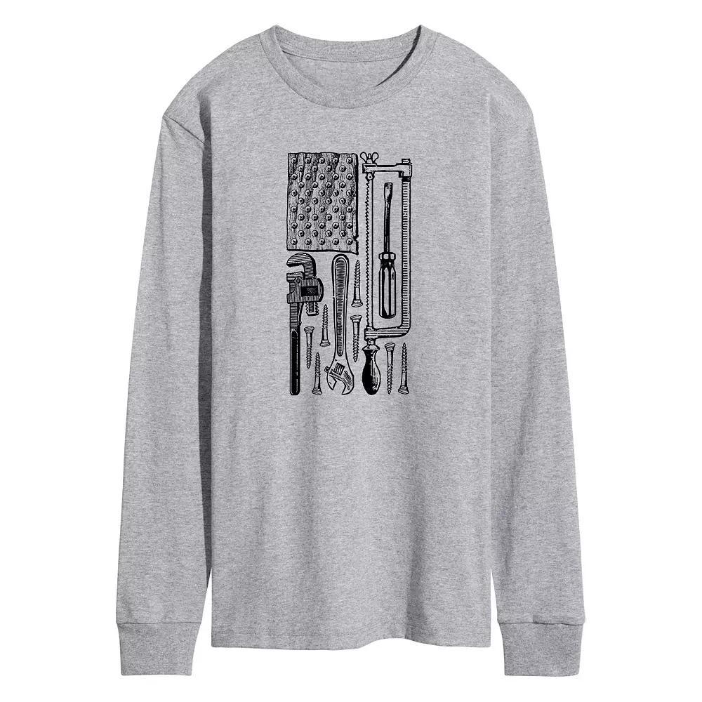 Mens Tool Flag Long Sleeve Graphic Tee Product Image