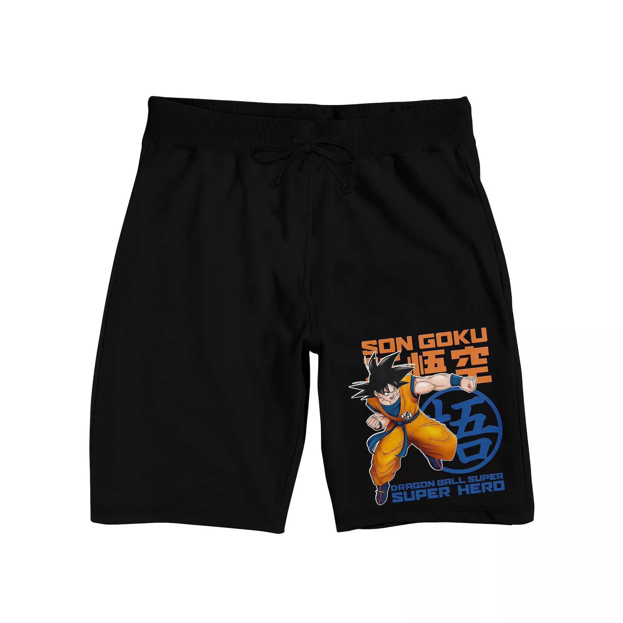 Men's Dragon Ball Super Sleep Shorts, Size: Small, Black Product Image